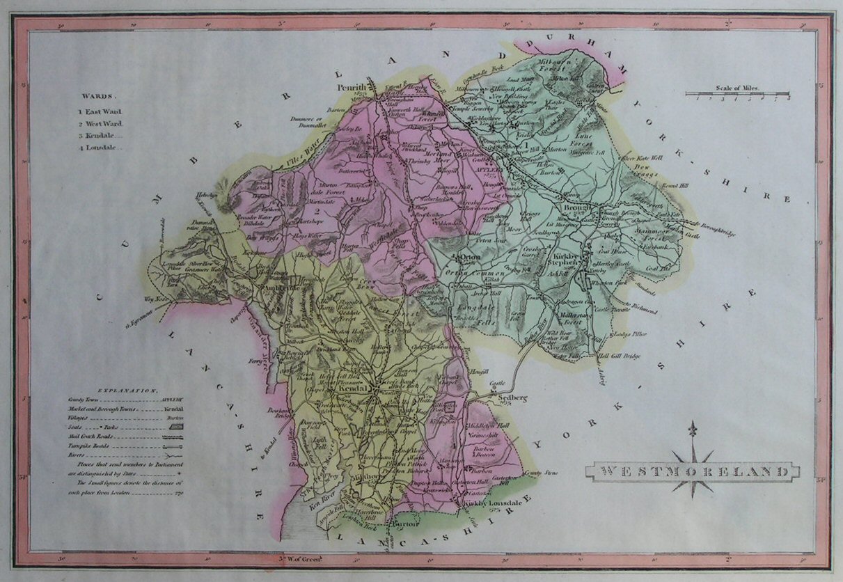 Map of Westmorland - Wallis